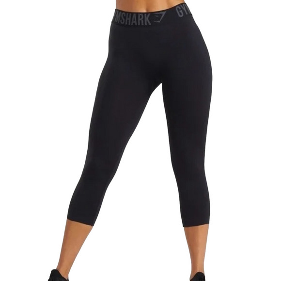 Gymshark Pants - Gymshark Fit Seamless Black Cropped Leggings Women Small